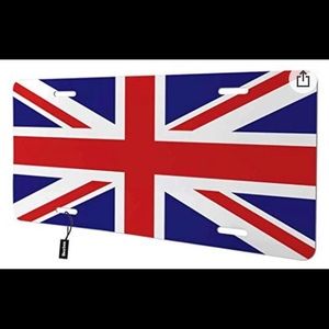 Union Jack vanity plate/decor
